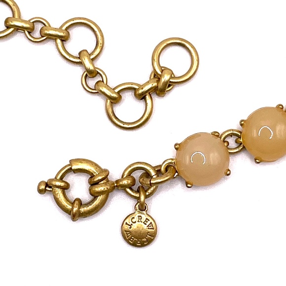 Vintage J Crew Pale Pink & Yellow Acrylic Beaded Necklace - Picture 3 of 11